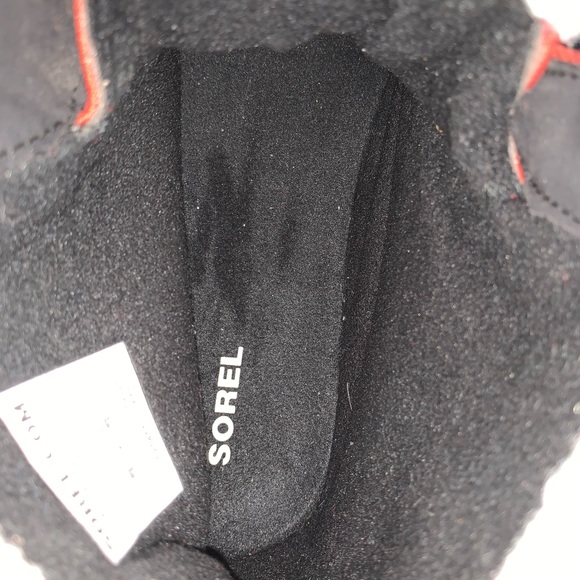 Sorel woman’s red and black winter waterproof boots size 10 - Picture 9 of 15